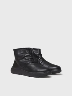 PRETORIA - Women's leather boot with side zipper