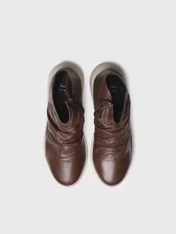PRETORIA - Women's leather boot with side zipper