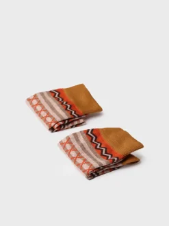 QUEL-YA - Unisex cotton socks with border