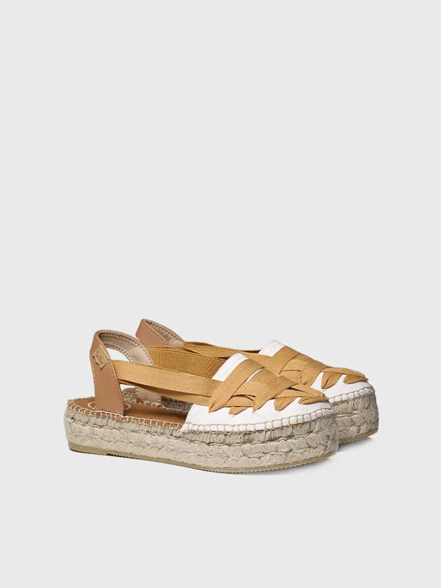 RIO-CU - Flat espadrilles with crossed straps