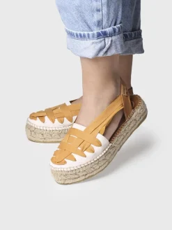 RIO-CU - Flat espadrilles with crossed straps