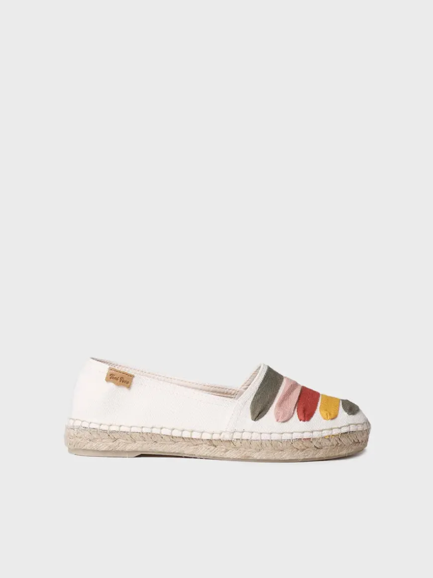 ROSE-CM - Women's flat espadrilles with straps