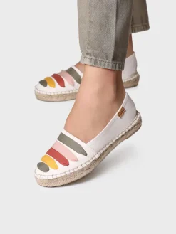 ROSE-CM - Women's flat espadrilles with straps
