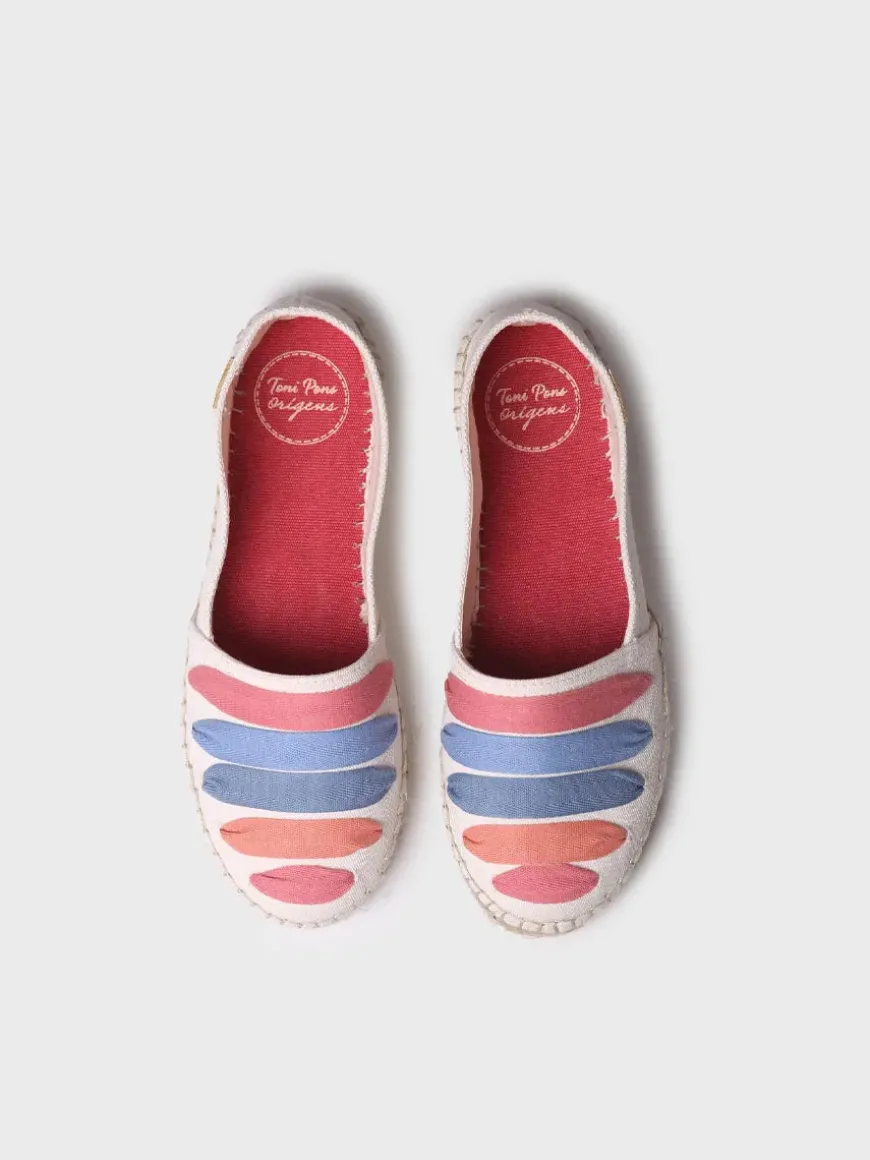 ROSE-CM - Women's flat espadrilles with straps
