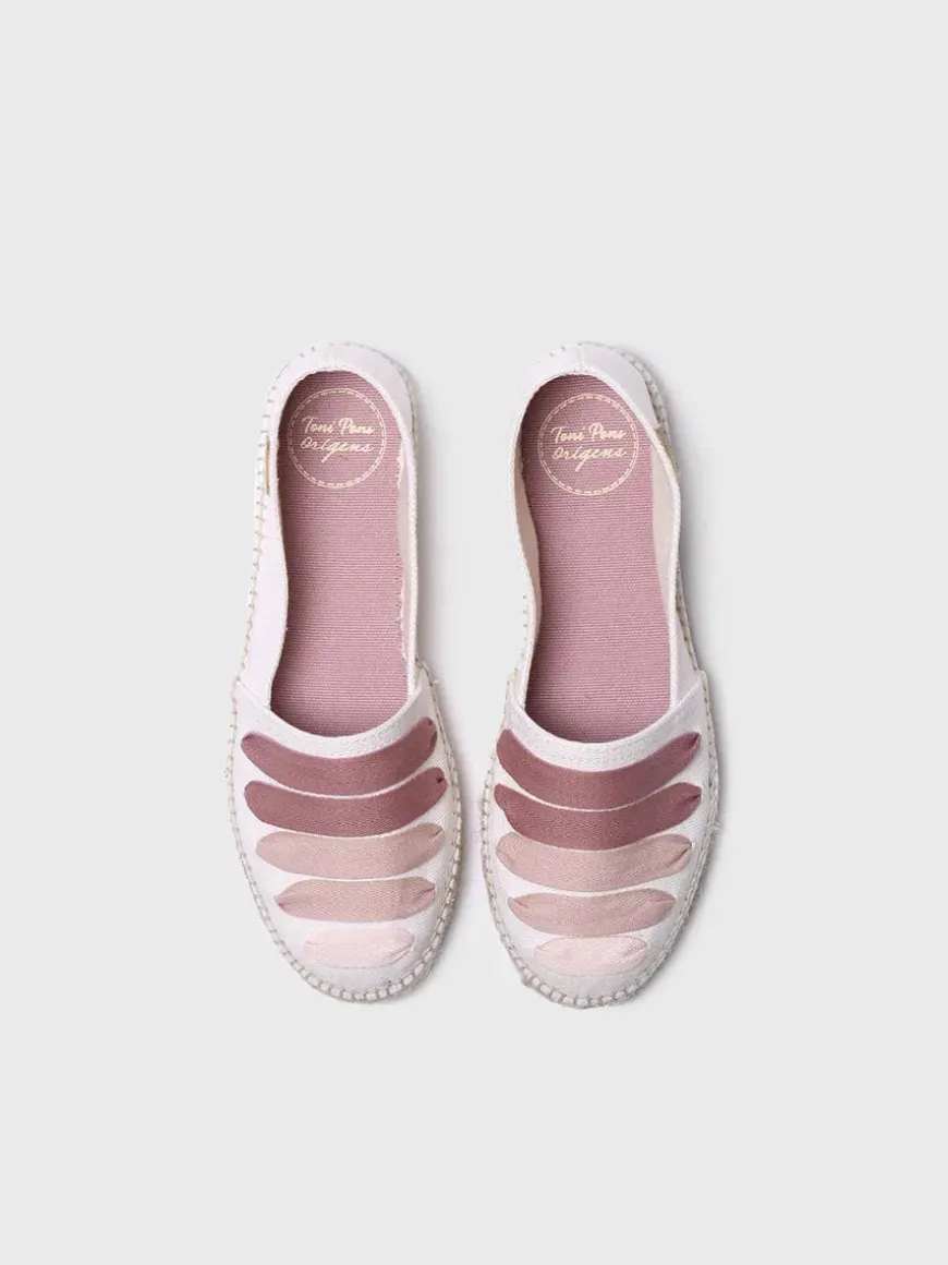 ROSE-CM - Women's flat espadrilles with straps