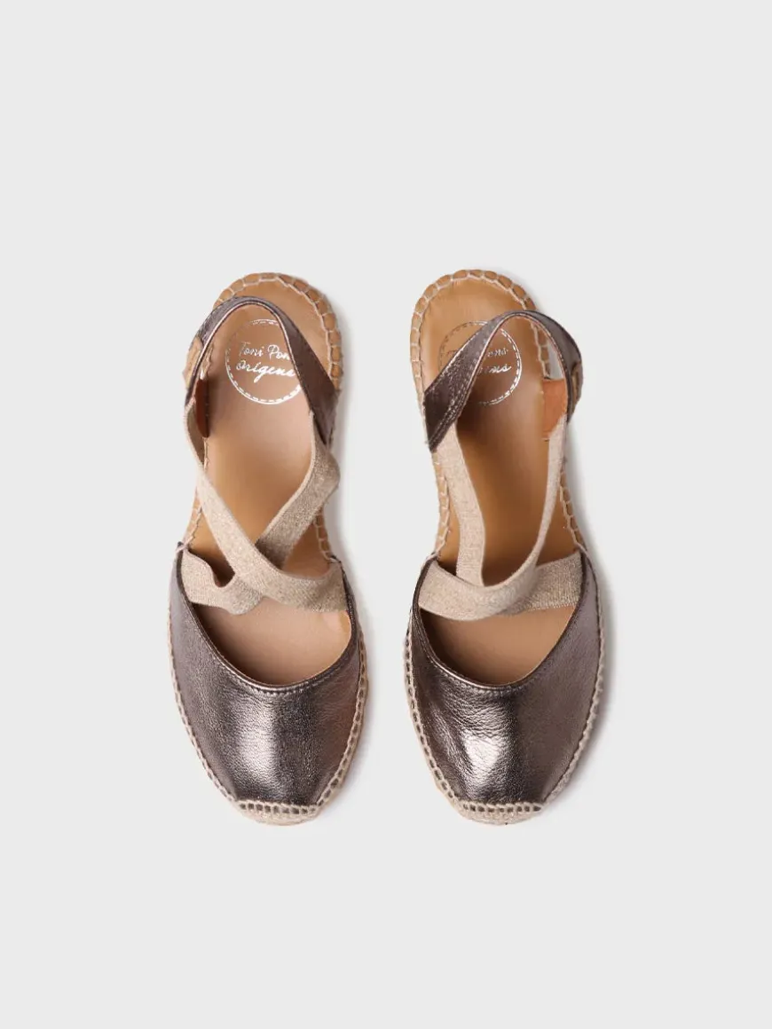 SABA-P - Wedge espadrilles in leather