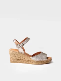 SIA-P - Women's wedge espadrilles in leather