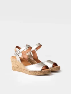 SIA-P - Women's wedge espadrilles in leather