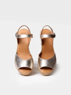 SIA-P - Women's wedge espadrilles in leather