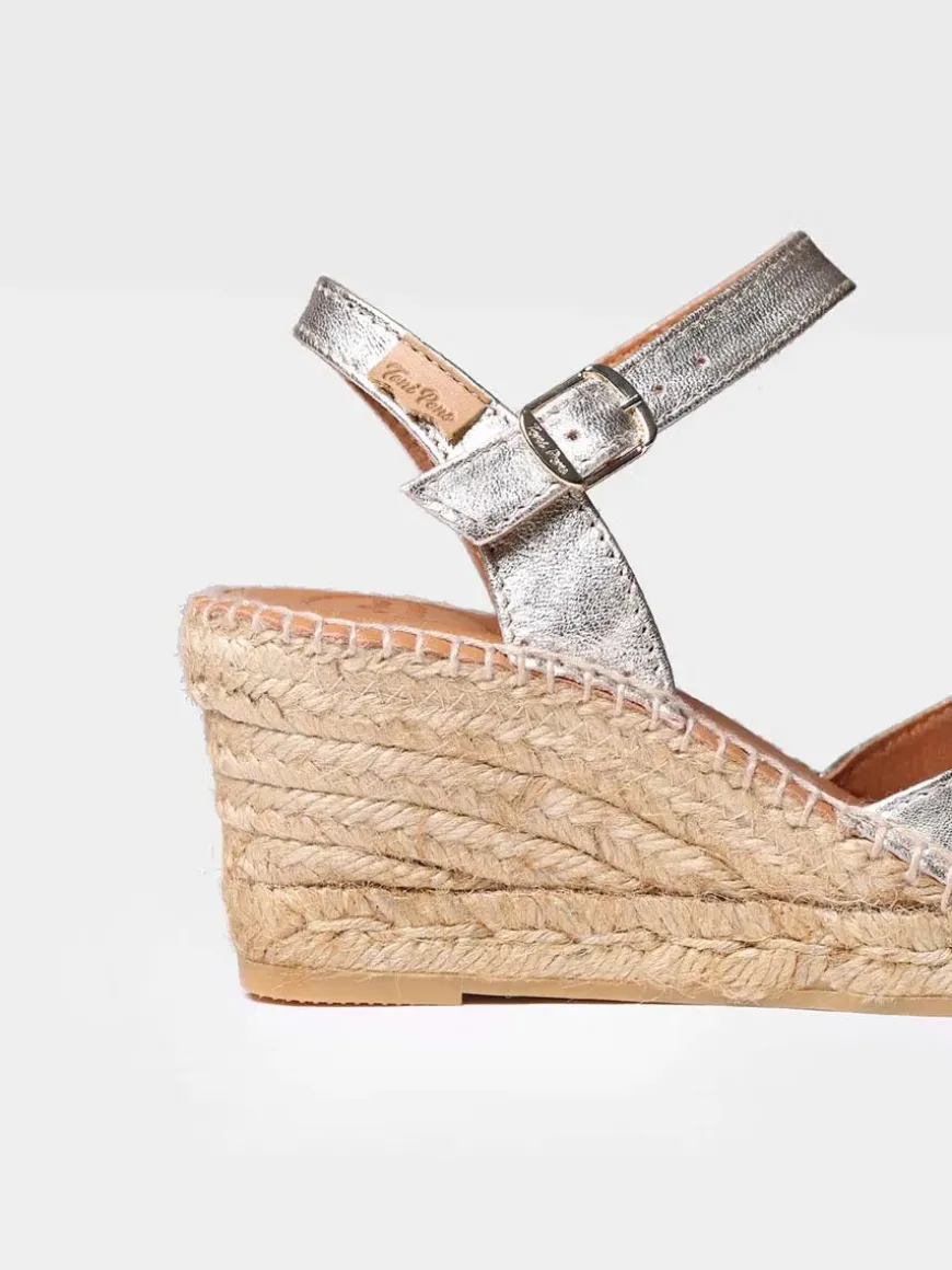 SIA-P - Women's wedge espadrilles in leather