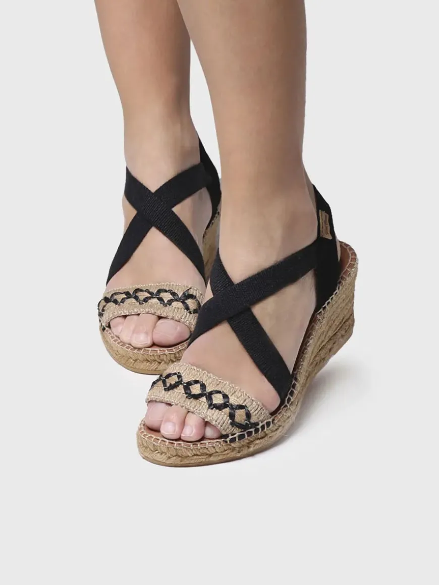 SUSA-BN - Women's jute wedge sandal