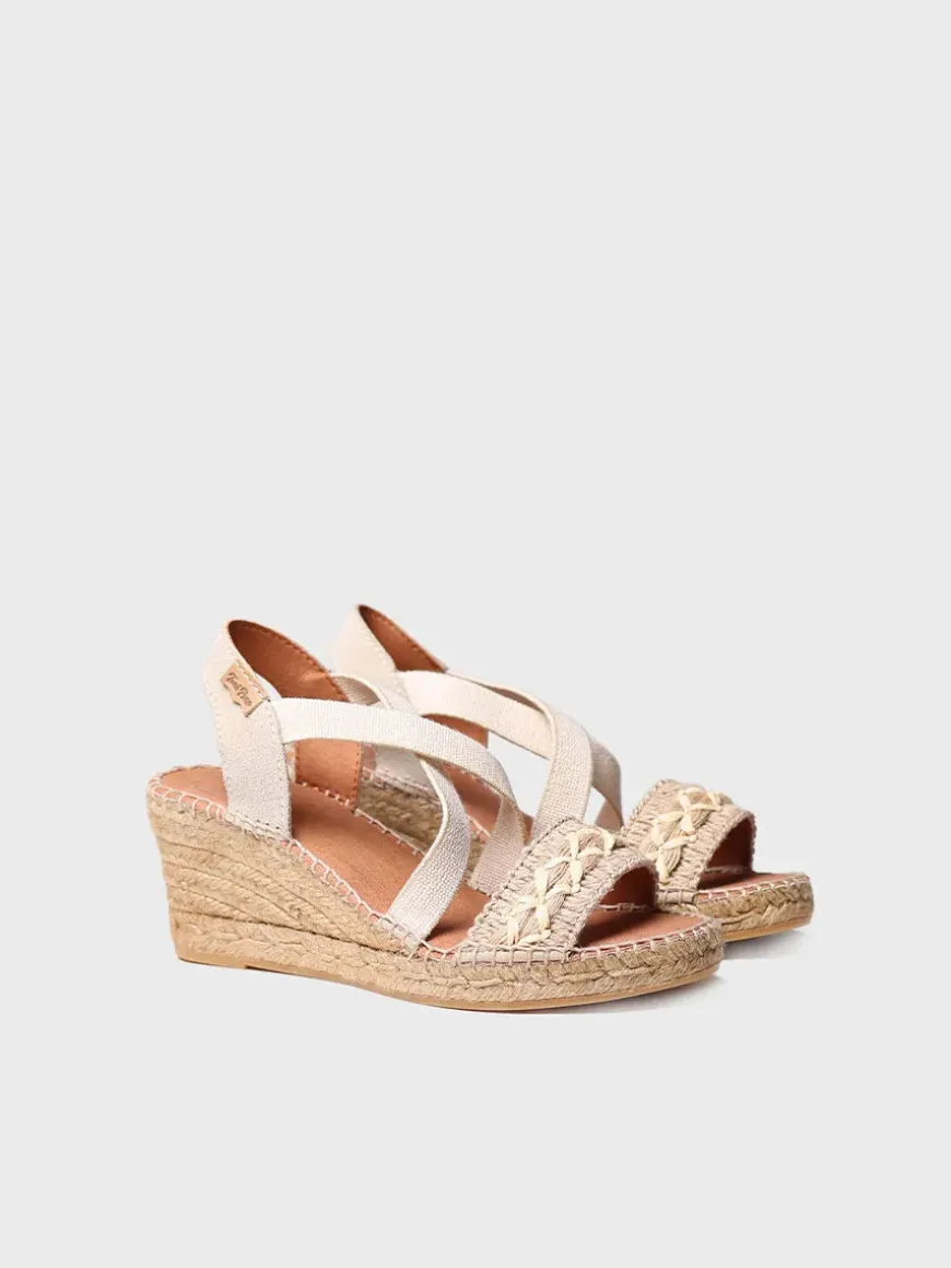 SUSA-BN - Women's jute wedge sandal