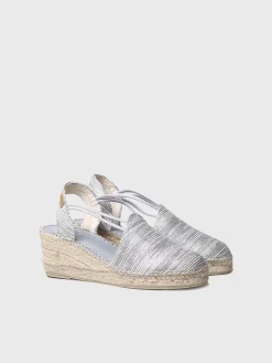 TANIA-ZR - Wedge espadrilles with elastic straps