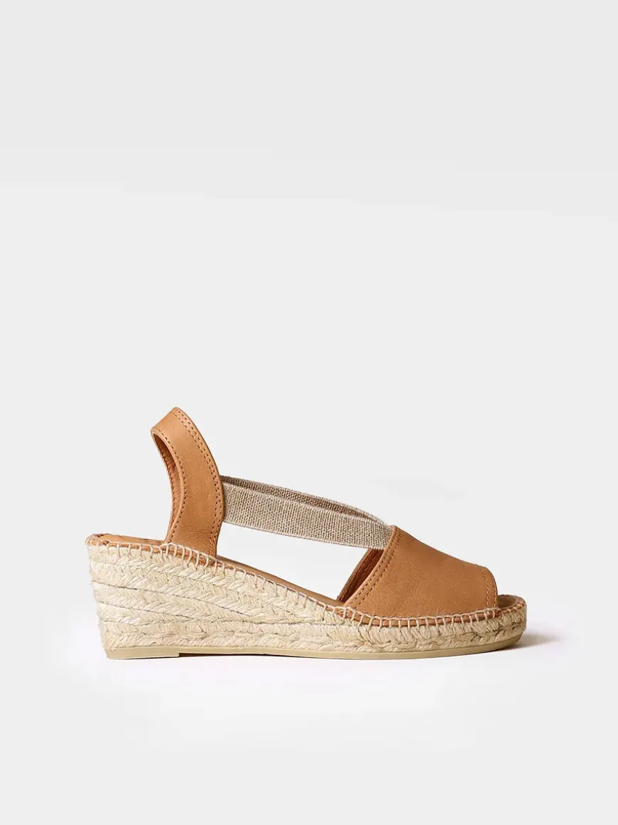 TEIDE-P - Slingback medium wedge espadrille