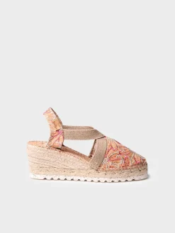 TERRA-BI - Medium wedge espadrilles with embroidery
