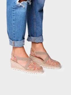 TERRA-BI - Medium wedge espadrilles with embroidery
