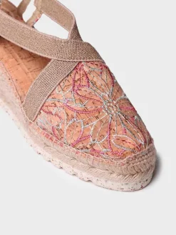 TERRA-BI - Medium wedge espadrilles with embroidery