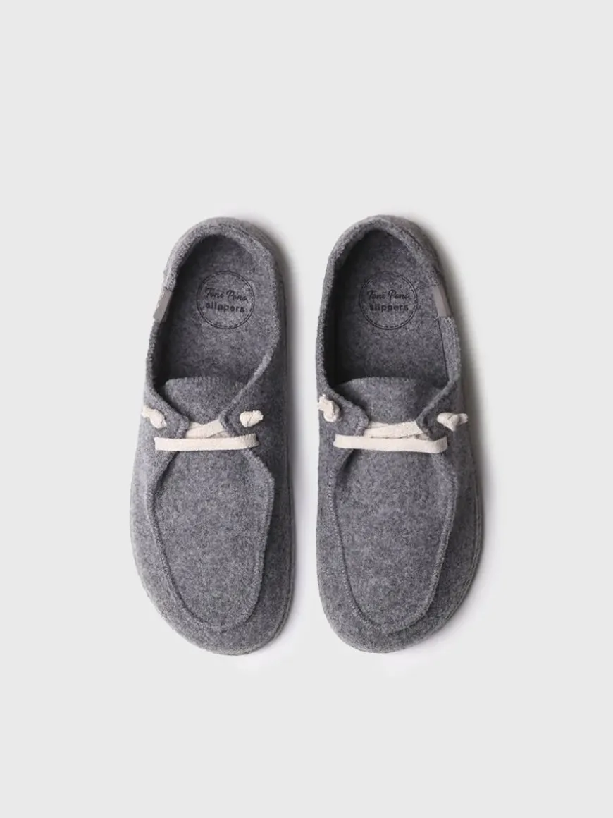 TIAGO-RW - Men's slippers in recycled wool