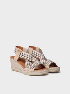 TINA - Women's espadrille with wedge and elastic bands