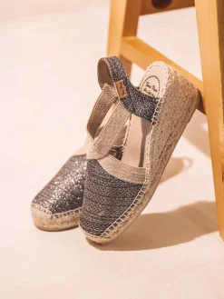 TRITON - Women's shiny vegan espadrilles