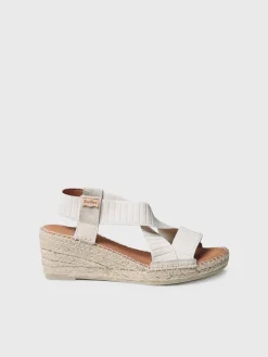 TURA-TR - Wedge sandal with elastic straps