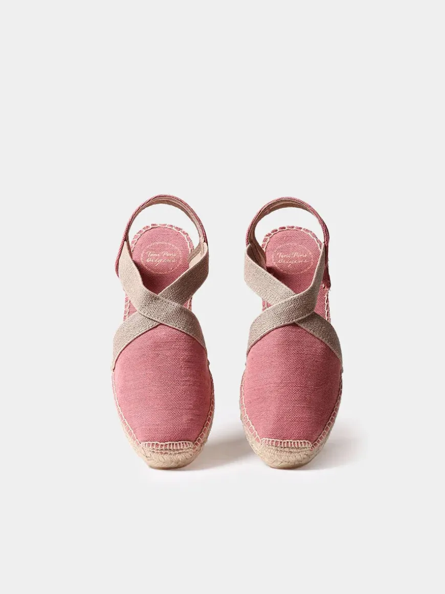 VERDI-V - Women's flat vegan espadrilles in cotton fabric
