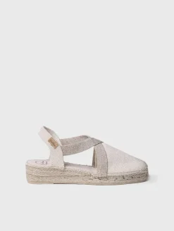 VERDI-V - Women's flat vegan espadrilles in cotton fabric