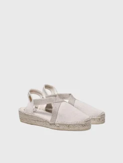 VERDI-V - Women's flat vegan espadrilles in cotton fabric