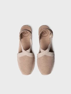 VERDI-V - Women's flat vegan espadrilles in cotton fabric