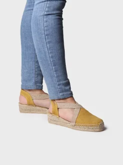 VERDI-V - Women's flat vegan espadrilles in cotton fabric