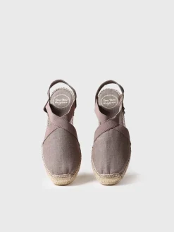 VERONA - Women's flat vegan espadrilles with elastics