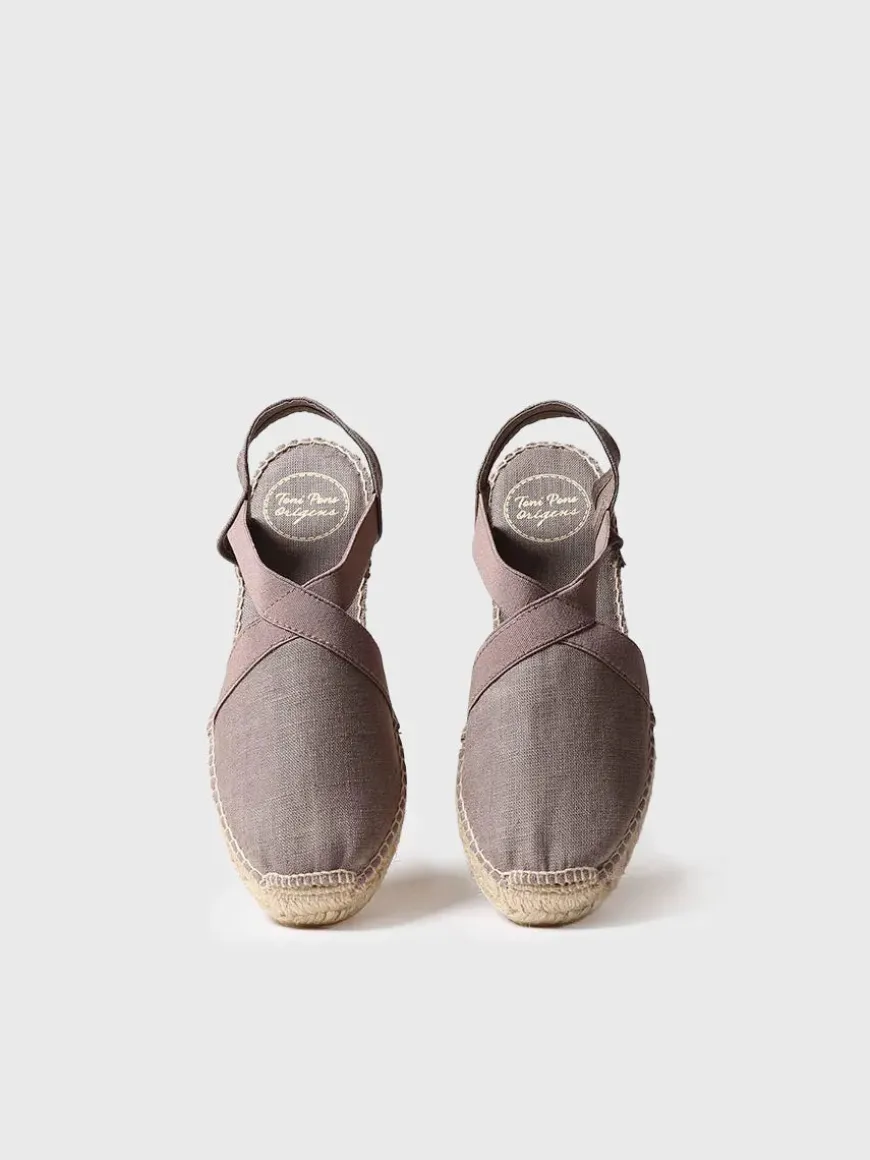 VERONA - Women's flat vegan espadrilles with elastics